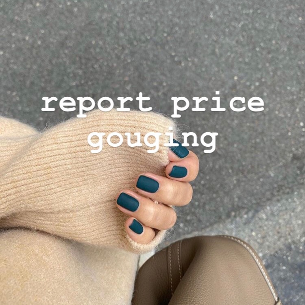report overpriced hand sanitizer